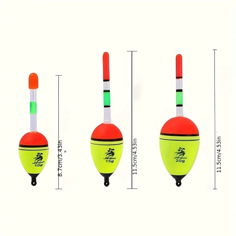 3PCS Luminous Fishing Float Bobber Set – Sea & Carp Fishing Fishing Float Bobber Nixie