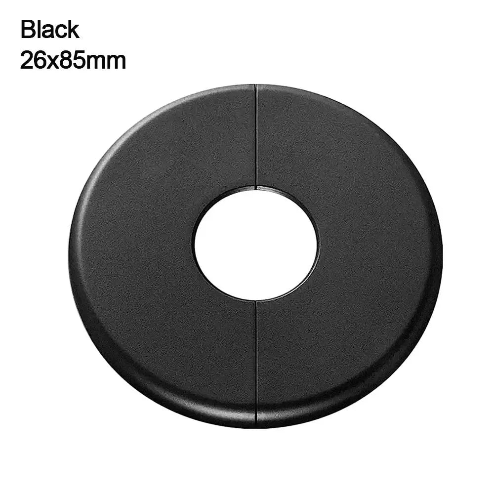 ABS Round Faucet Pipe Decorative Cover – White & Black Pipe Decorative Cover Nixie black-26x85mm