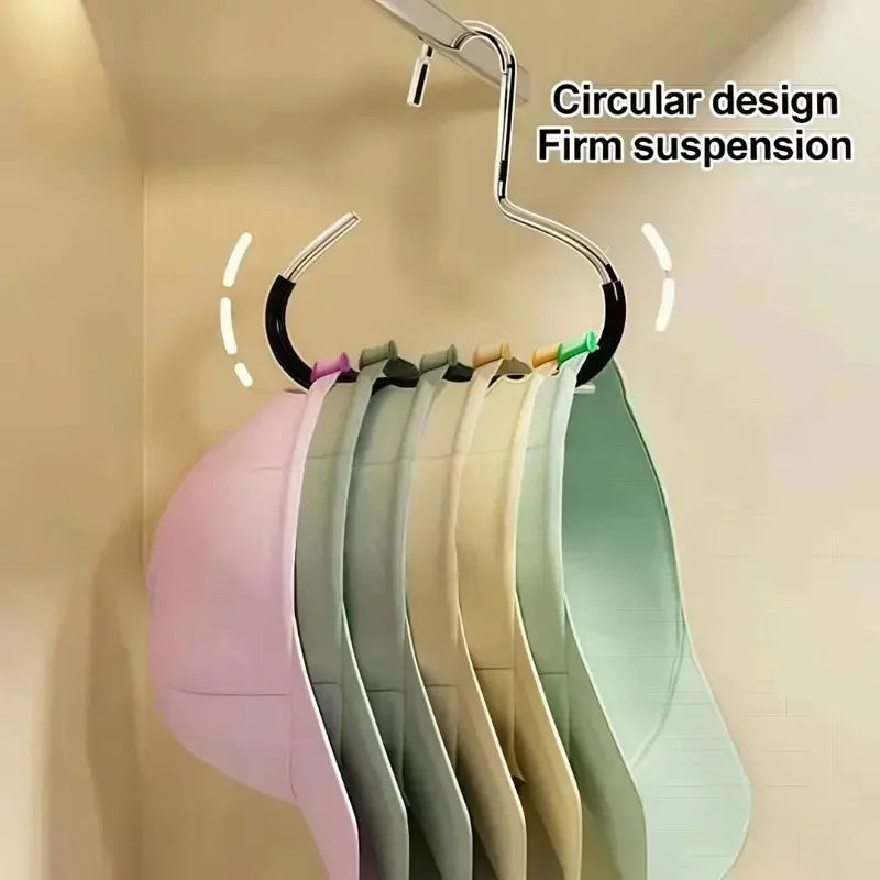 5-Pack Wall Mount Baseball Cap Rack & Hat Hanger Organizer Hat Rack Organizer Nixie