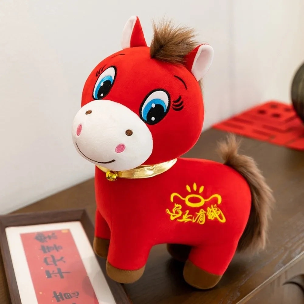 Chinese Zodiac Horse Plush Doll 20cm – Lunar New Year Gift Plush Stuffed Animal Nixie