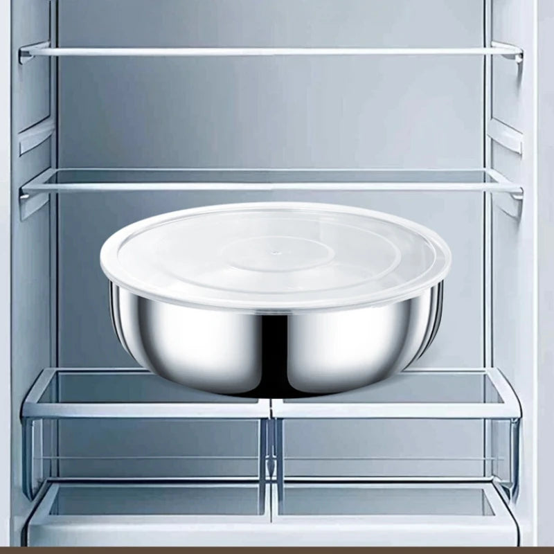 Large Stainless Steel Mixing Bowls – Rust-Resistant, FCM Certified Stainless Steel Mixing Bowl Nixie