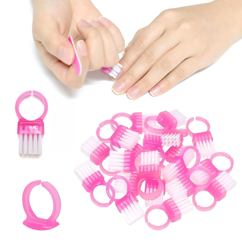 10-Piece Mini Nail Brush Set – Dual-Ended Cuticle Brushes Nail Cuticle Brush Set Nixie