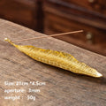 Long Leaf Incense Holder & Ash Catcher – Meditation Décor Incense Holder Nixie A