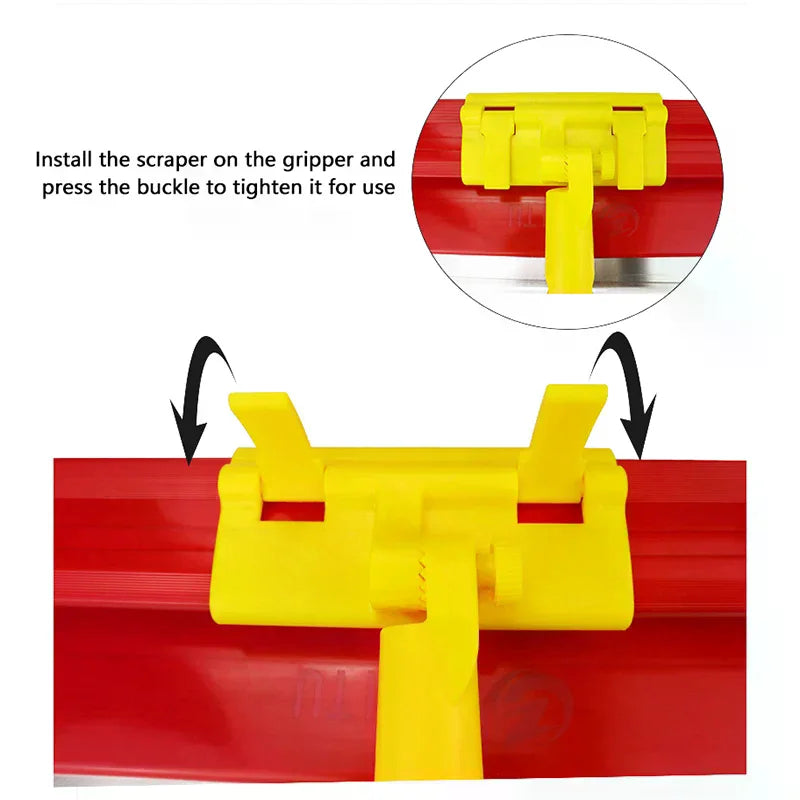 Drywall Flat Trowel Tool with Extension Adapter & Leveling Clip Drywall Trowel Tool Nixie