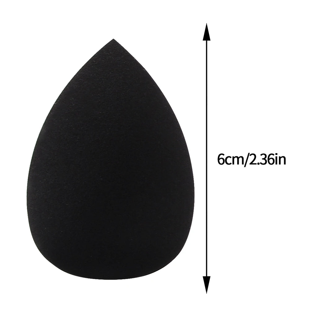 12-Piece Black Beauty Egg Makeup Sponge Set – Dry & Wet Makeup Sponge Set Nixie