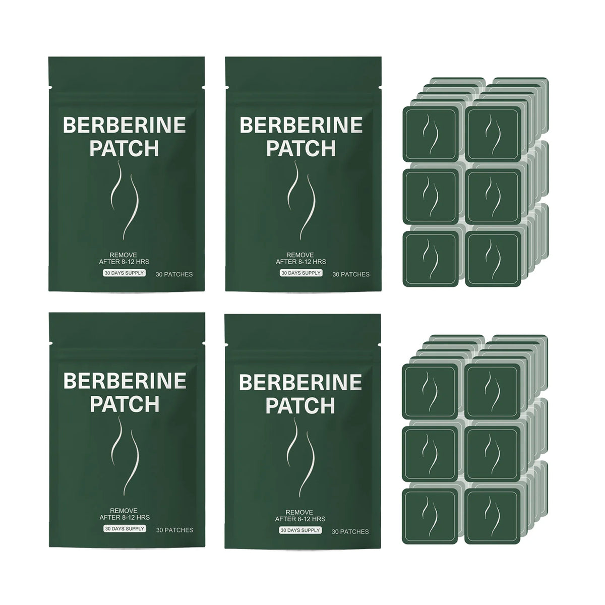OceAura Berberine Body Patches – Energy & Wellness Support Wellness Body Patch Nixie 120pcs