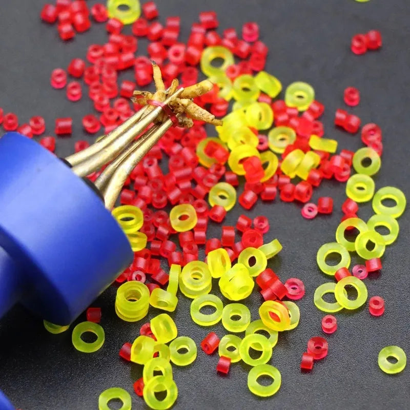 Worm Bait Clip + 300 Elastic Rubber Rings – Fishing Hair Rig
