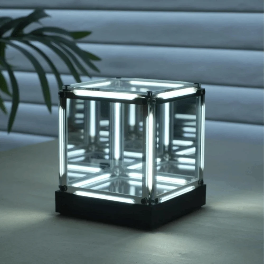 Maglev Hypercube 4D LED Desktop Night Light – Cube Lamp LED Desktop Night Light Nixie