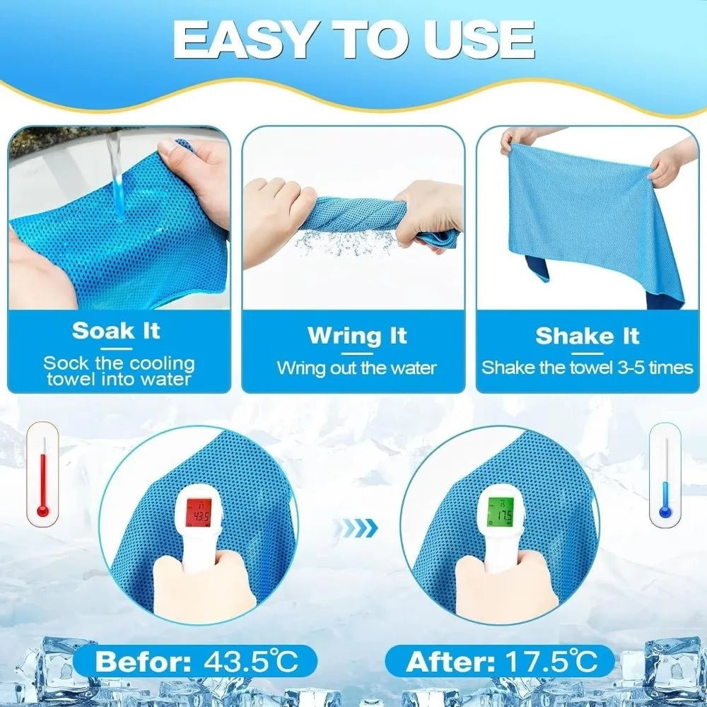 Portable Cooling Towel – Quick-Dry Microfiber Sports Towel Cooling Sports Towel Nixie