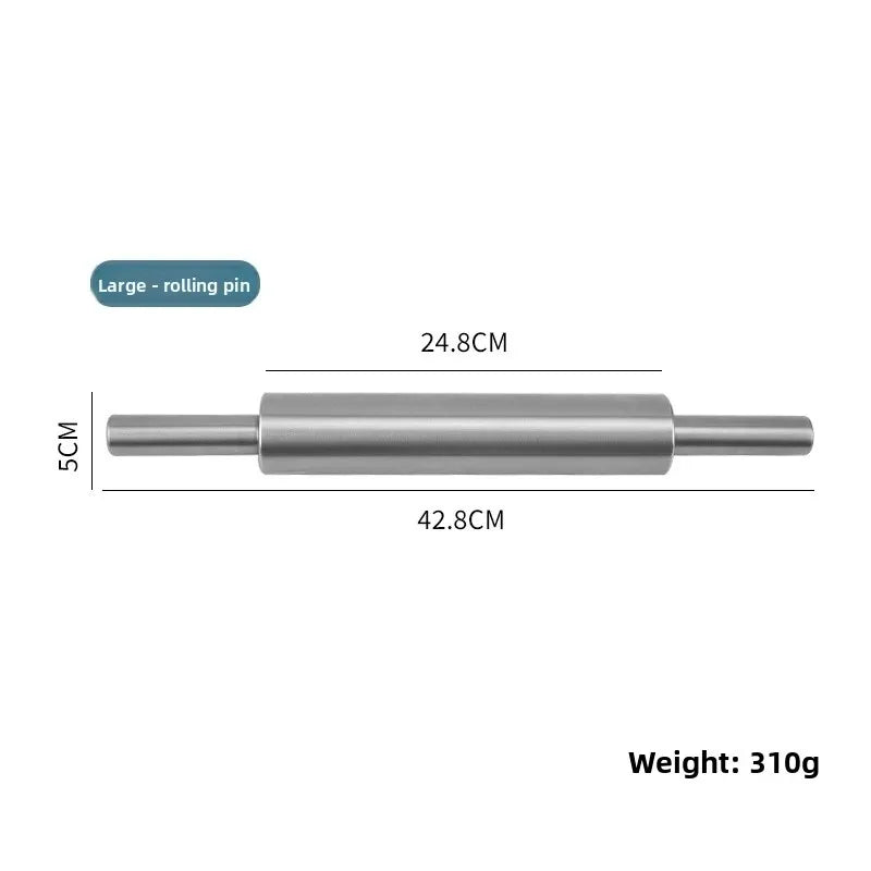 Stainless Steel Rolling Pin – Heavy Duty Dough Roller | Nixie Baking Rolling Pin Nixie
