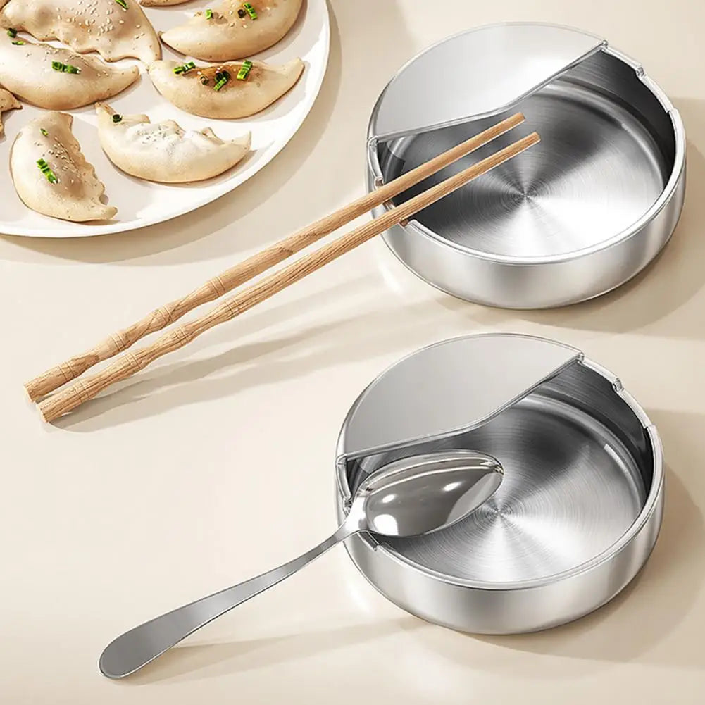 Stainless Steel Spoon Holder & Utensil Rest – Weighted Base Utensil Rest Nixie