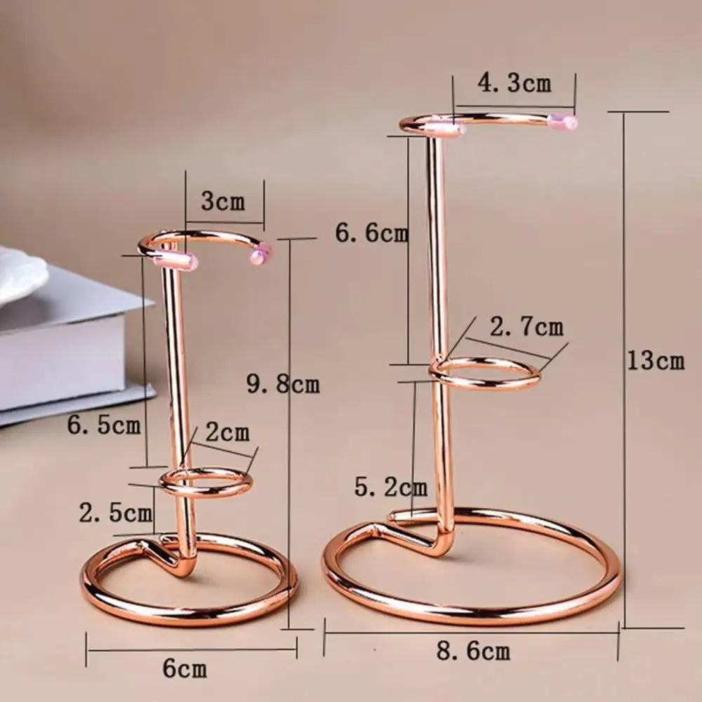 Iron Crystal Display Stand – Round Base Wand & Ornament Holder Crystal Display Stand Nixie