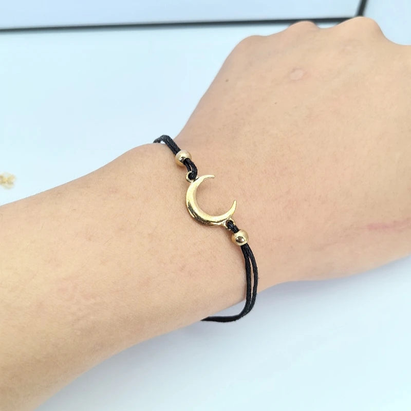 Hollow Heart Moon Triangle Cuff Bracelet Set for Women Cuff Bracelet Set Nixie
