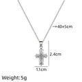 Women's Cross Pendant Stainless Steel Choker Necklace Pendant Necklace Nixie XL2606-583
