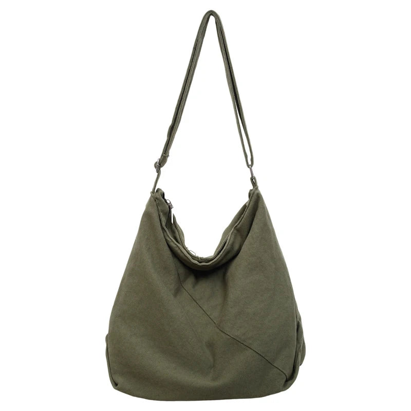 Women's Canvas Crossbody Bag – Large Capacity Shoulder Bag
