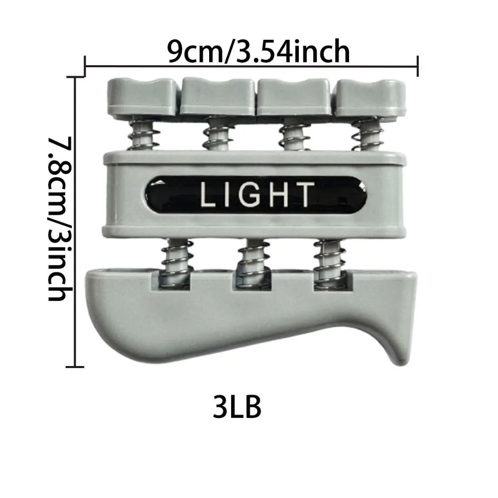 Grip & Finger Strengthener – Adjustable Resistance Trainer Grip Strengthener Nixie Light Grey-3LB