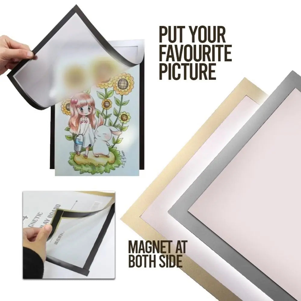 Self-Adhesive Magnetic Photo Frame A4 8.5x11" Wall Display