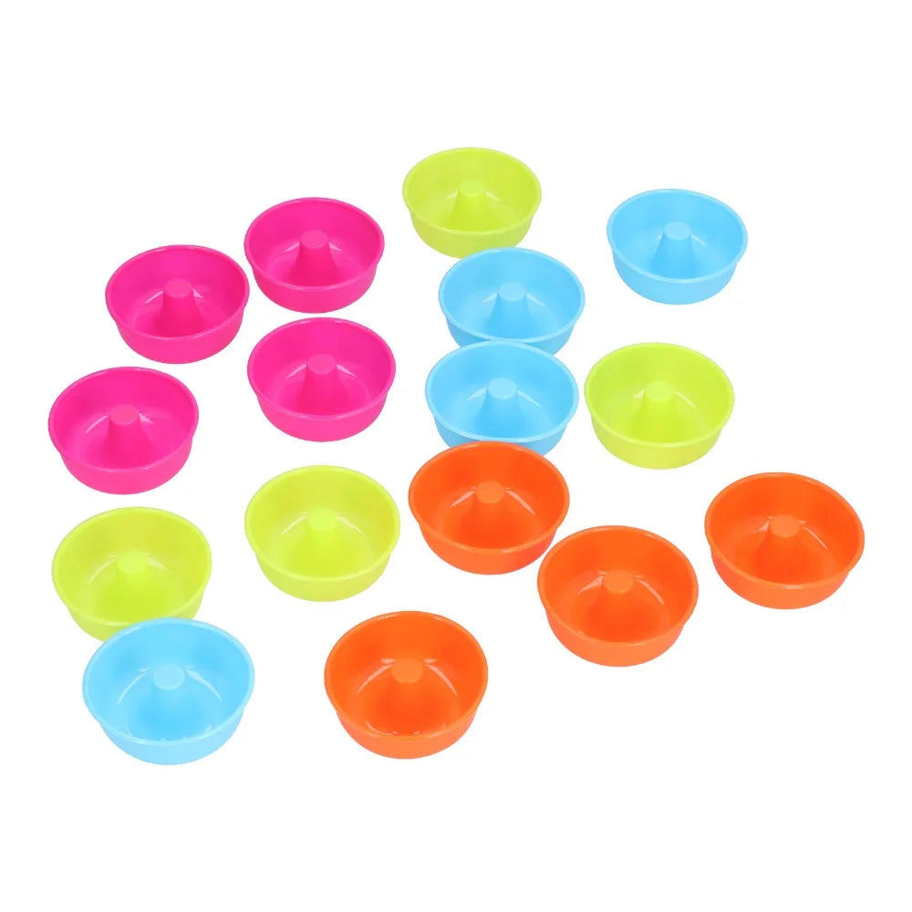 16-Piece Silicone Donut Mold Set – Non-Stick Colorful Baking Cups Silicone Baking Mold Nixie