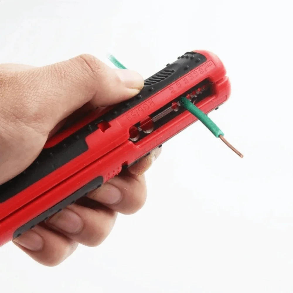 Coaxial Cable Stripper RG59 RG6 – Anti-Skid Portable Tool Cable Stripper Tool Nixie