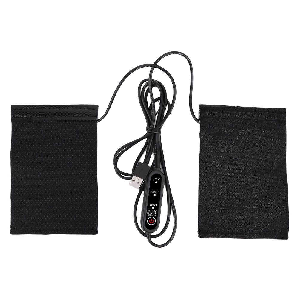 Motorcycle Heated Grip Covers – 3-Gear USB Handlebar Warmer Heated Handlebar Cover Nixie Thermostat