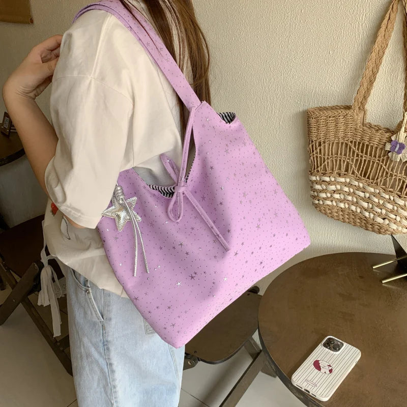 Korean Style Women's Canvas Tote Bag | Casual Commuter Bag Canvas Tote Bag Nixie
