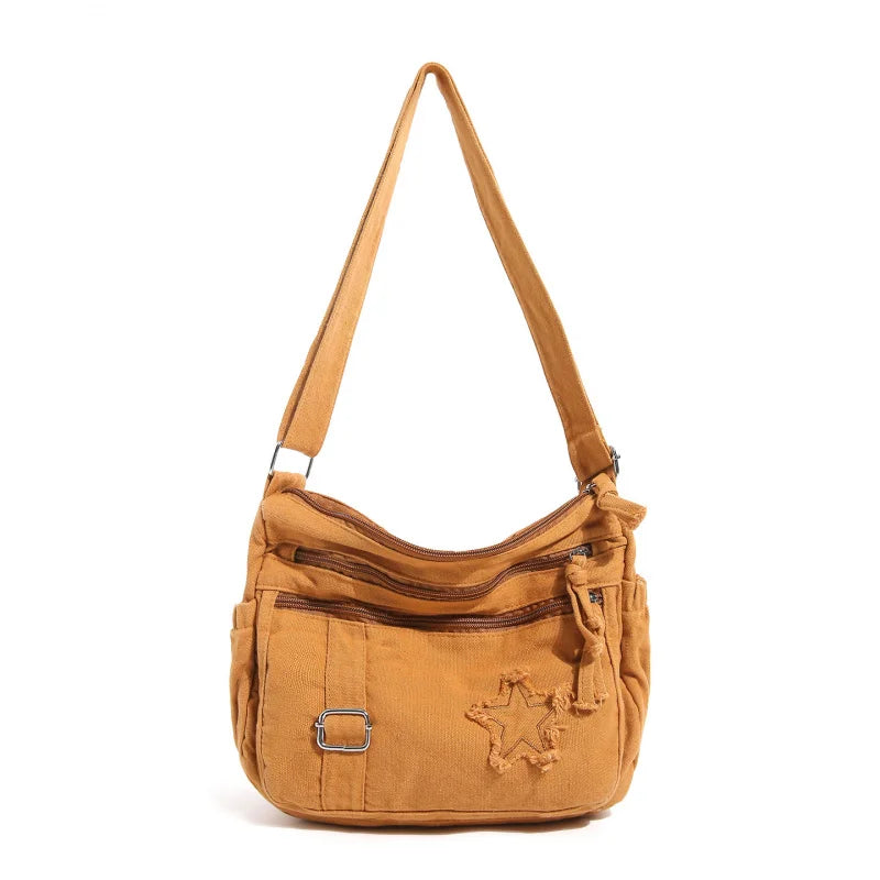 Women's Denim Crossbody Bag – Retro Vintage Small Shoulder Bag Crossbody Shoulder Bag Nixie
