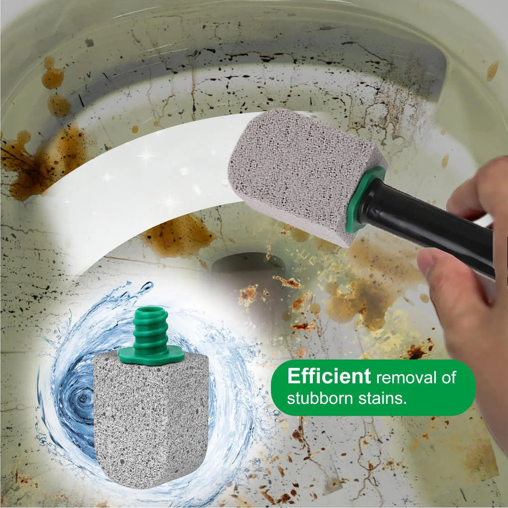 Pumice Stone Toilet Cleaning Wand – Long Handle, 5 Heads Toilet Cleaning Wand Nixie