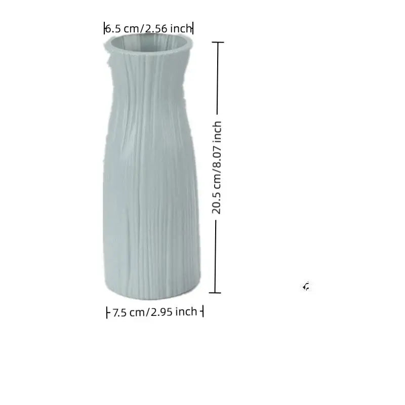 Minimalist Geometric Plastic Vase for Dried & Fresh Flowers Decorative Vase Nixie