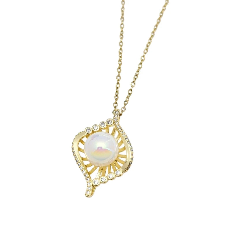 Women's Gold Butterfly Knot Clavicle Necklace | Zircon Pendant Pendant Necklace Nixie