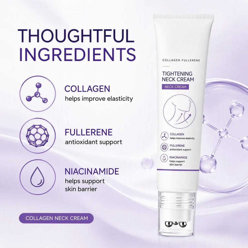 Fullerene Collagen Neck Cream – Hydrating Neck Skincare Neck Cream Nixie