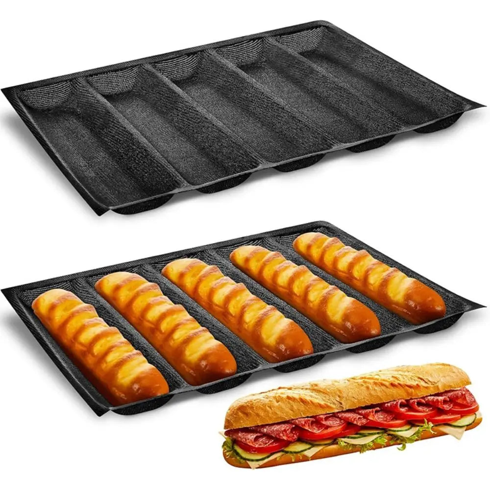 Non-Stick Silicone Baguette Mold | Perforated French Bread Pan Silicone Bread Mold Nixie