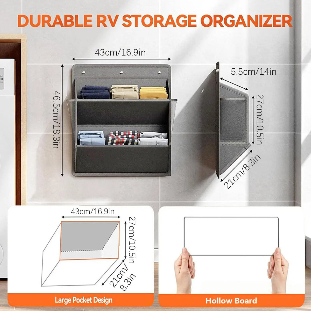 RV Wall Shoe Rack – Space-Saving Adhesive Organizer