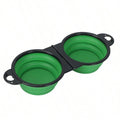 2-in-1 Foldable Travel Pet Bowl for Dogs & Cats | Nixie Foldable Pet Bowl Nixie green