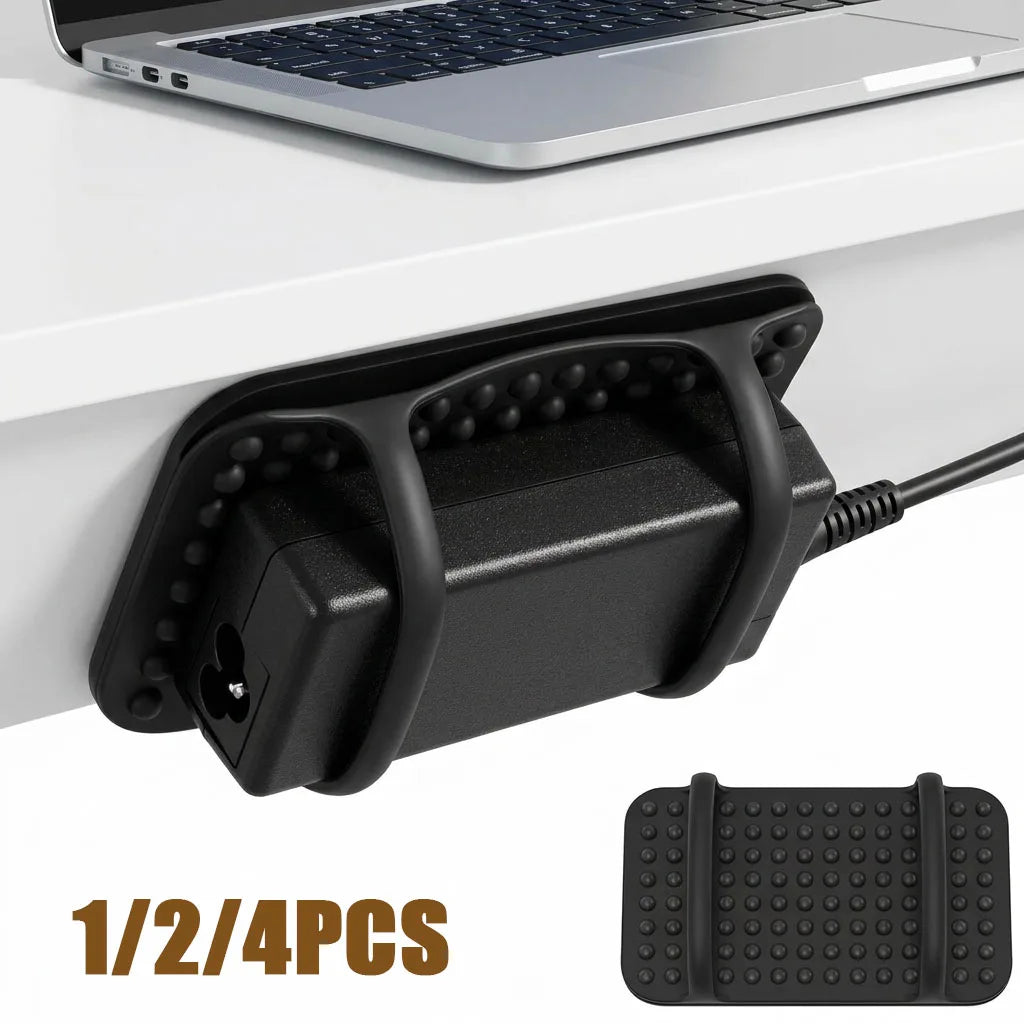 Silicone Laptop Charger Holder Under Desk Power Adapter Mount Charger Holder Mount Nixie