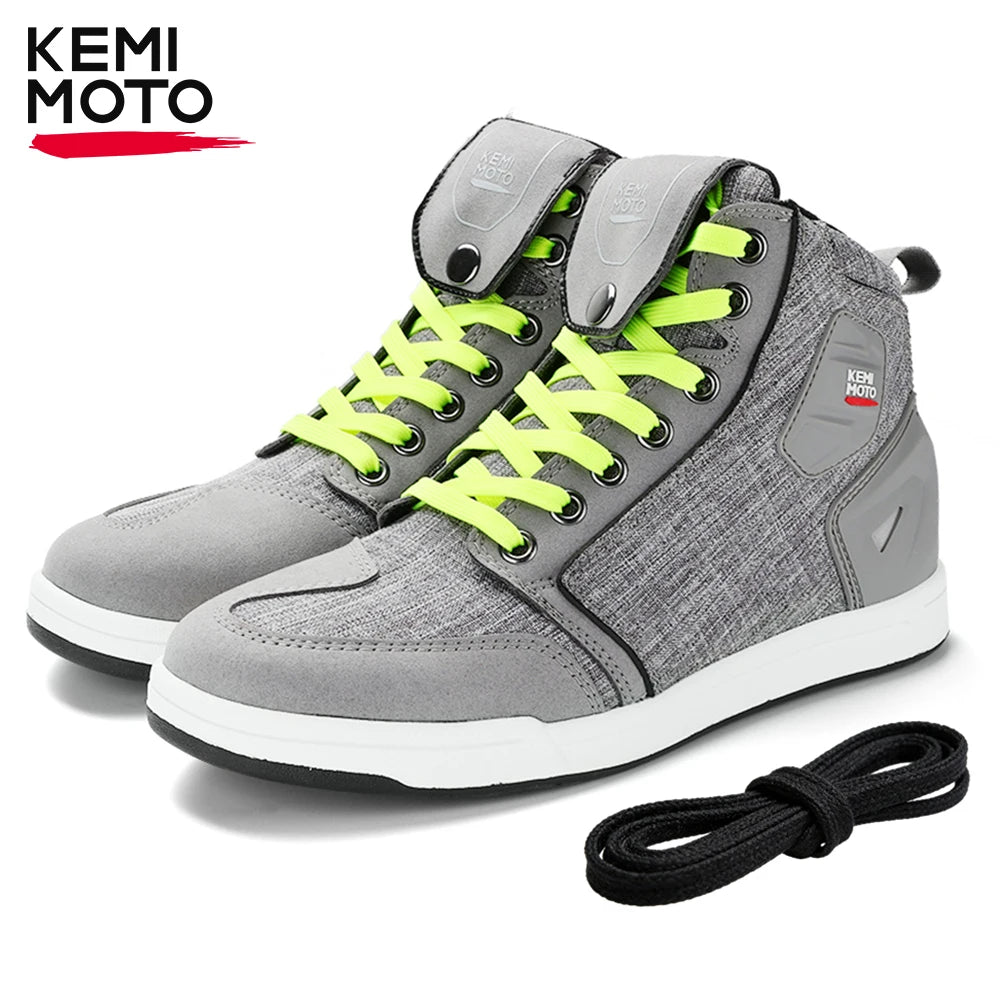 KEMITOUR Motorcycle Riding Shoes – Ankle Protection Sneakers Motorcycle Riding Shoes Nixie