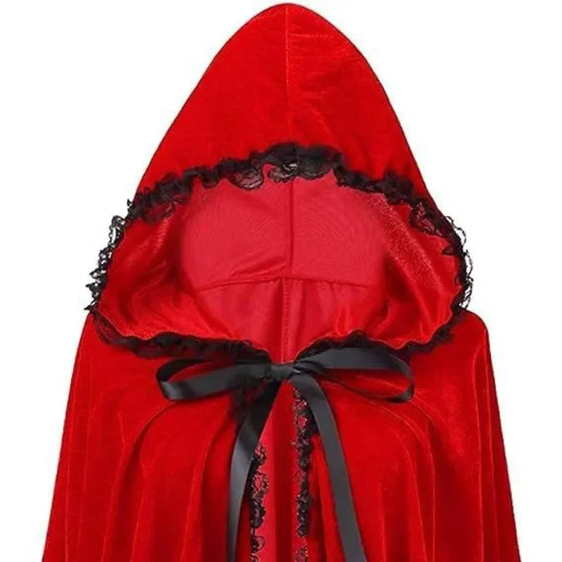 Red Hooded Adult Halloween Costume Ghost Robe – Unisex Halloween Costume Robe Nixie