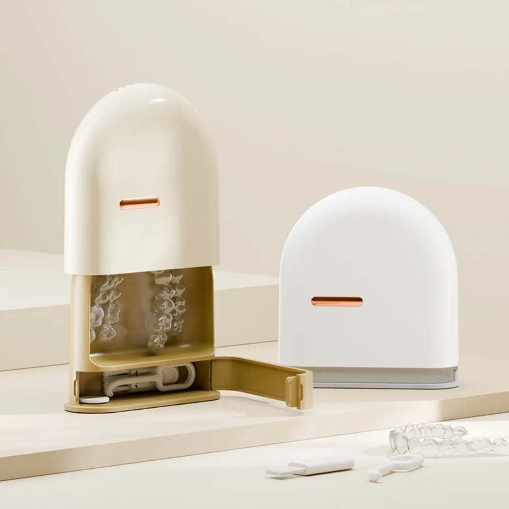 Portable Mouth Guard Box & Retainer Case | Denture Storage