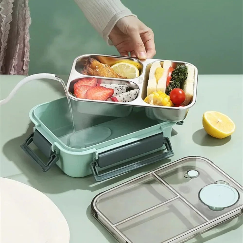 Stainless Steel Insulated Bento Lunch Box – Kids & Adults