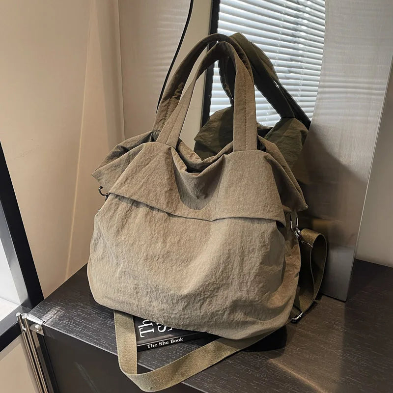 Large Nylon Waterproof Tote Hobo Crossbody Shoulder Bag for Women Nylon Tote Handbag Nixie