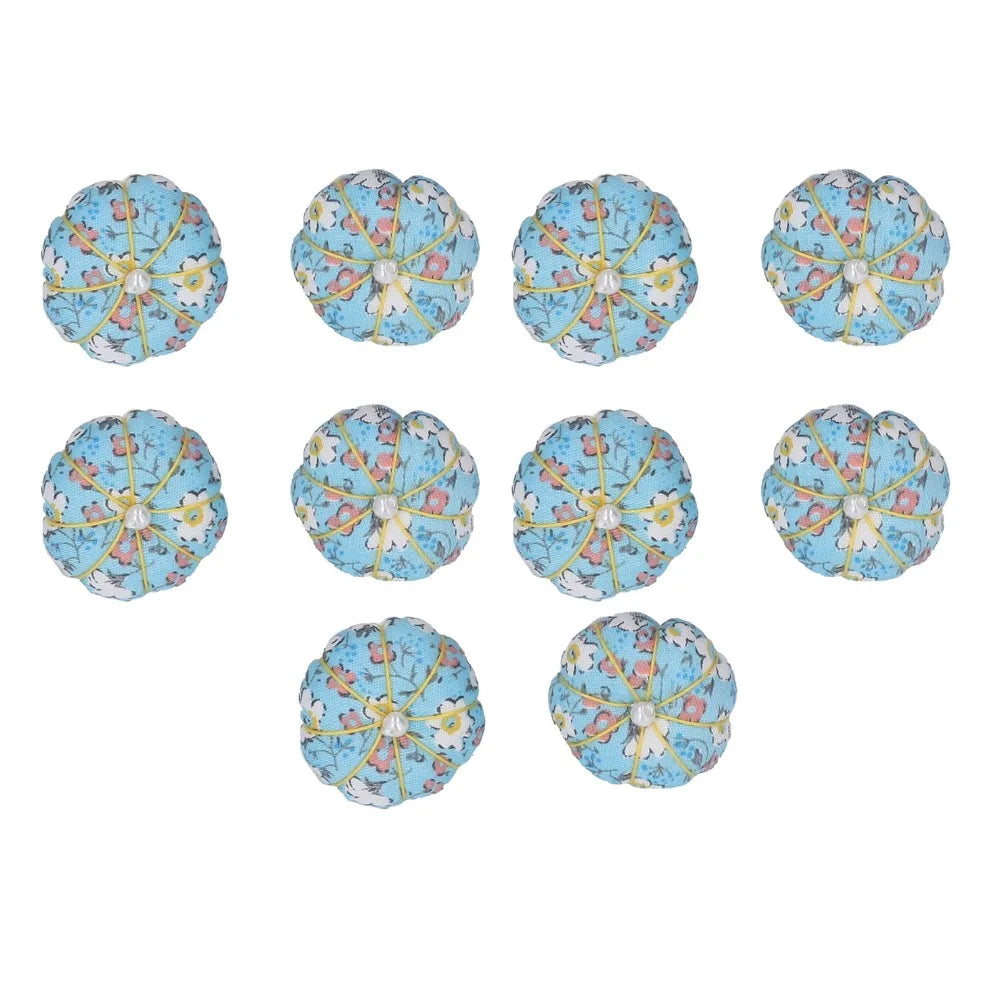 10pcs Pumpkin Finger Ring Pin Cushions for Sewing & Needlework