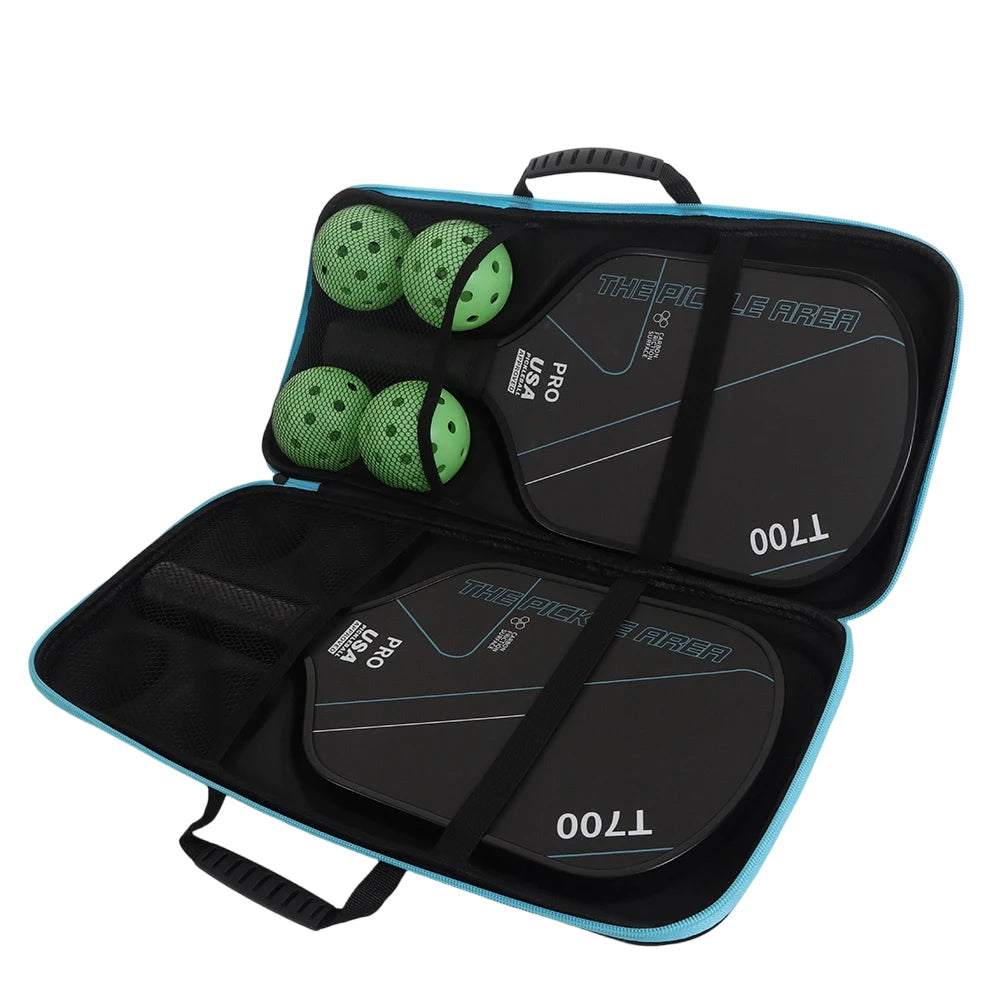 Hard Shell Pickleball Paddle Bag – Fits 2 Paddles & 4 Balls Pickleball Paddle Bag Nixie