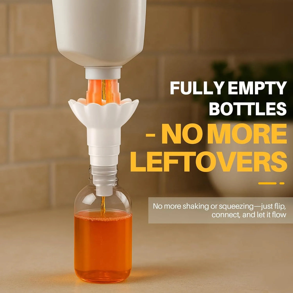 Universal Bottle Emptying Kit – No-Waste Liquid Transfer Adapter
