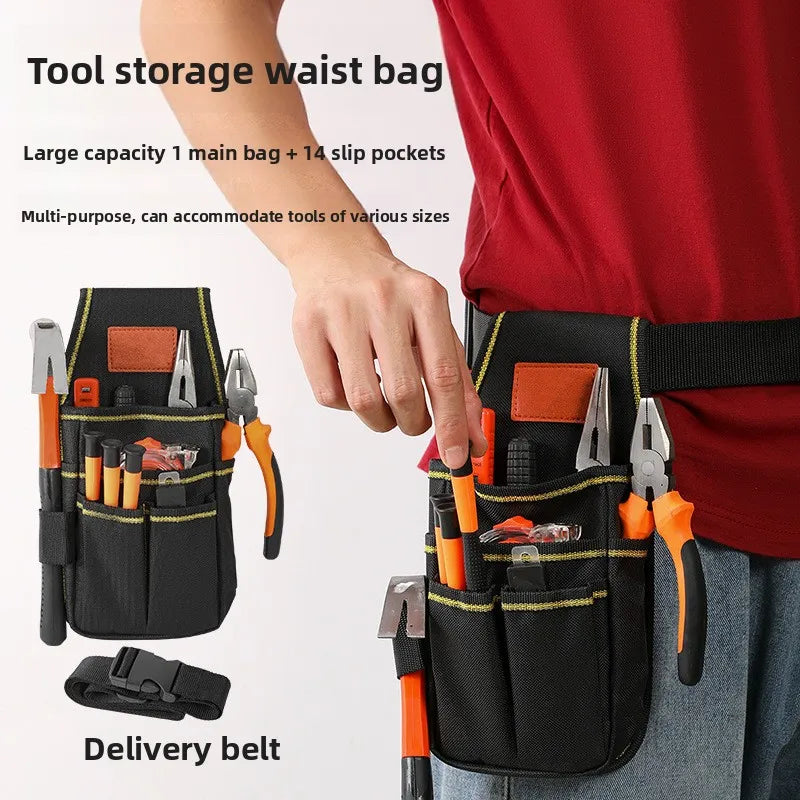 Multi-Layer Tool Waist Bag – Wear-Resistant Belt Pouch Tool Waist Bag Nixie