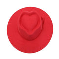 Vegan Suede Wide Brim Fedora Hat – Heart Crown Design