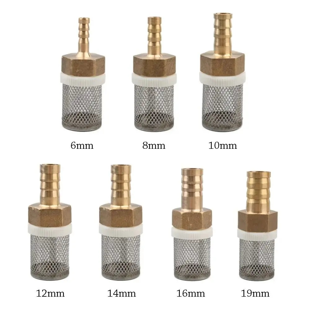 Brass Stainless Steel Hose Filter Sprayer Pump 6–19mm Pump Hose Filter Nixie