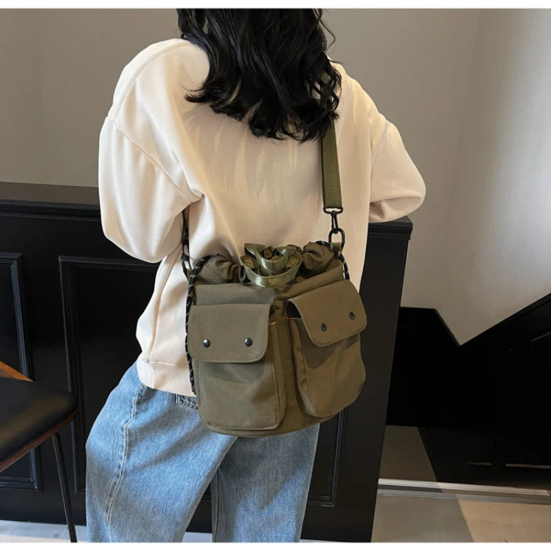 Minimalist Crossbody Bag – Women's Nylon Messenger Shoulder Bag Crossbody Shoulder Bag Nixie