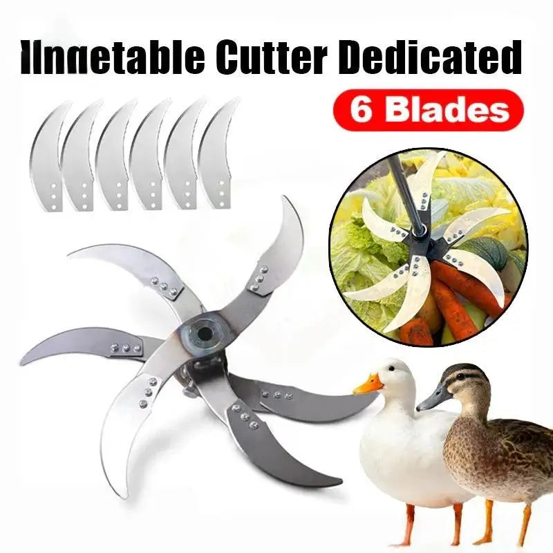 6-Blade Manganese Steel Cutter Head for Vegetable & Forage Chopper