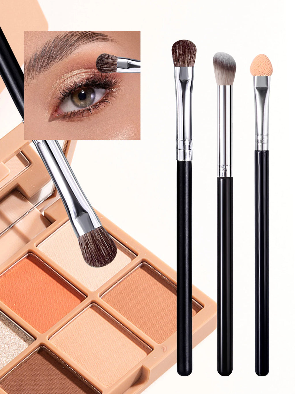 8-Piece Eye Makeup Brush Set – Double-Ended & Angled Eye Makeup Brushes Nixie