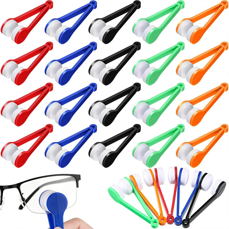 Mini Portable Eyeglass Cleaner Clip – Microfiber Lens Wipe Tool Lens Cleaning Clip Nixie