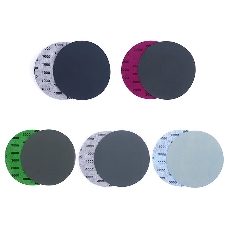 5-Inch Sandpaper Discs 1000–5000 Grit Wet/Dry Pack of 15/25 Sanding Discs Nixie
